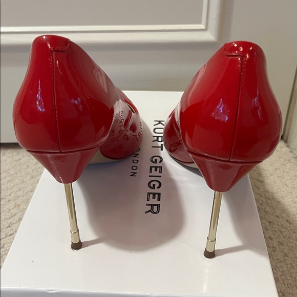 Stunning and Showstopping Kurt Geiger Red Heels - Picture 4 of 4